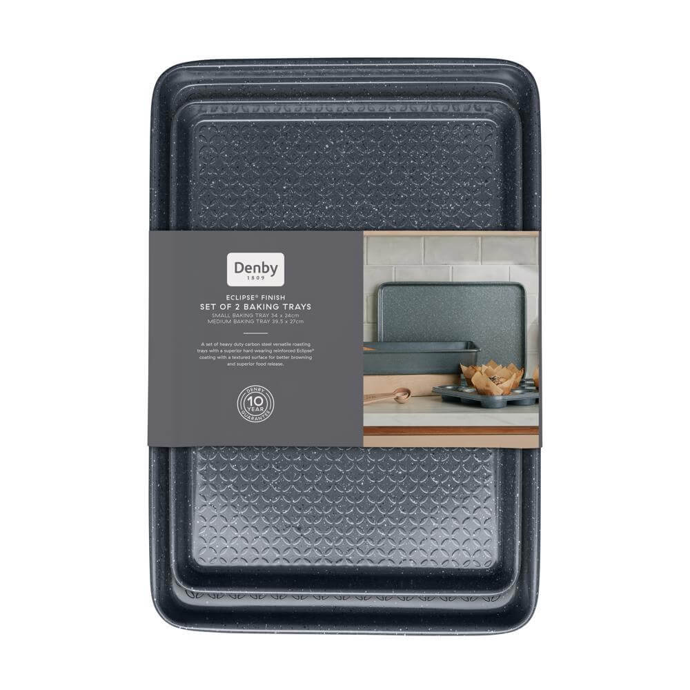 Denby Eclipse Finish Set of 2 Baking Sheets